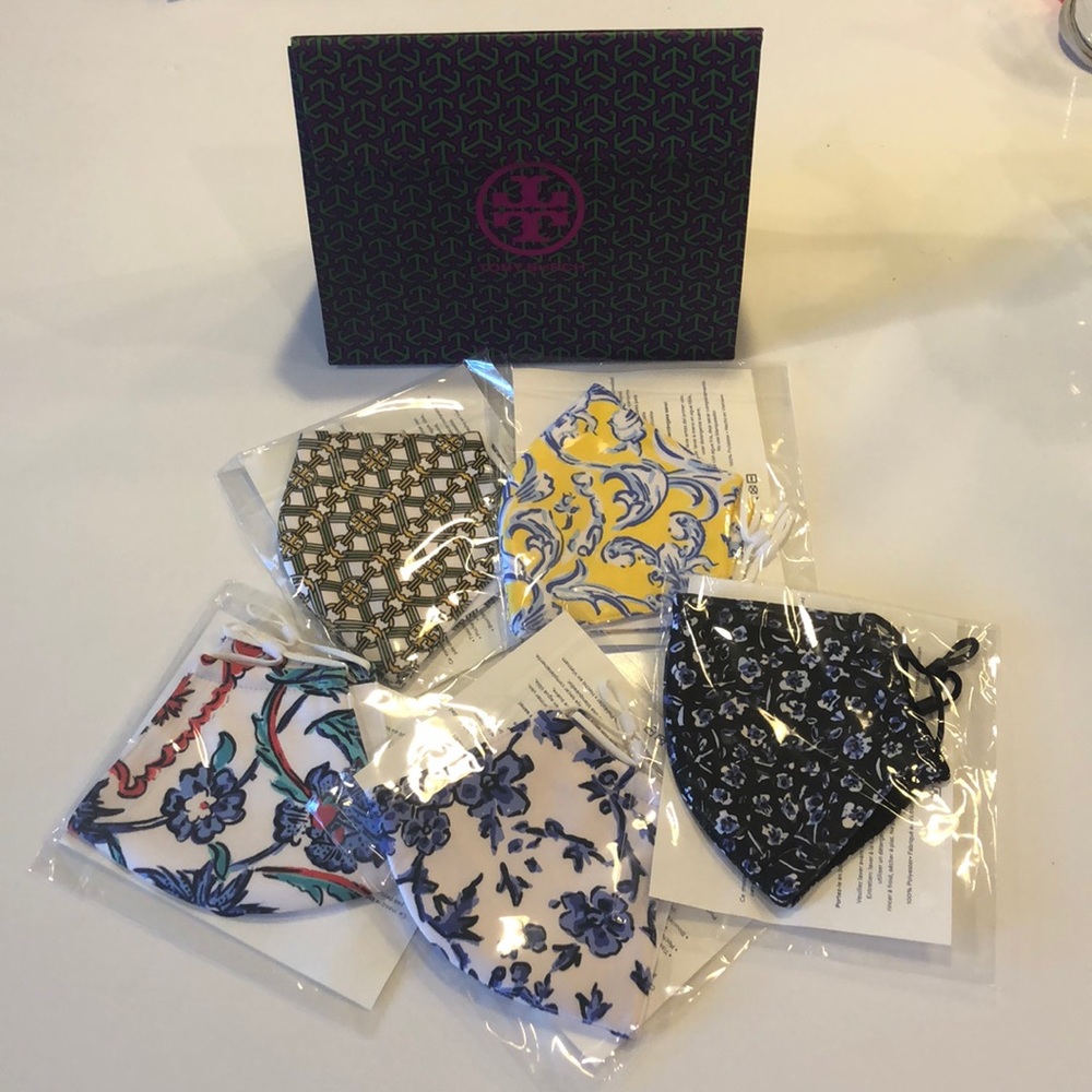 Tory Burch mask set of 5